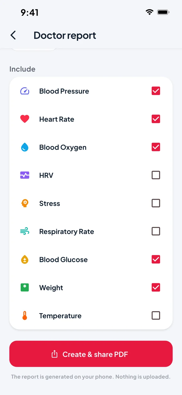 Doctor report builder